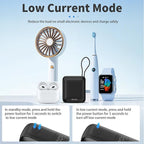Hichain Small Portable Charger with Built in Cables LED Display, Mini Power Bank 10000mAh 22.5W USB-C Fast Charging Battery Pack, Travel Essential Power Bank for iPhone, iPad, Samsung, Android (Black)
