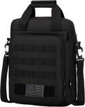 ZHIERNA Tactical Messenger Bag, Tactical Briefcase Laptop Bag Heavy Duty MOLLE Shoulder Pack Handbag for Men(Patch Included)