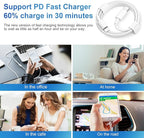 10FT iPhone 14 13 12 Charger Fast Charging 20W PD USB C Wall Charger with 10FT Fast Charging Cable Compatible iPhone 14/13/12/11/Pro/Pro Max/Mini/Xs Max/XR/X, iPad