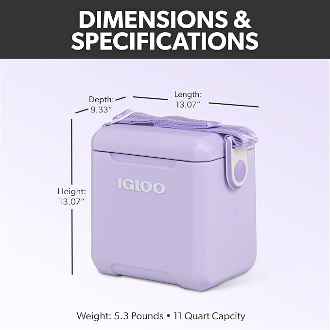 Igloo Tag Along Too Coolers | Insulated Hard Shell Picnic Style Cooler | Rolling Ice Chest