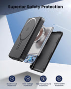 for Magsafe Battery Pack, 12000mAh Magnetic Portable Charger Power Bank PD 22.5W Fast Charging, USB C in & Out Wireless Battery Pack Phone Charger for iPhone 16/15/14/13/12 All Series