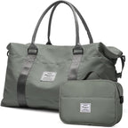 HYC00 Travel Duffel Bag,Carry-on Overnight Weekender Bags for Women,Sports Tote Gym Bag with Wet Pocket