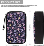 Purple Butterfly Electronic Organizer Cable Organizer Bag Travel Bag Cable Organizer Pouch Electronic Accessories Carry Case for SD Card Charger Phone Earphone Tech Pouch