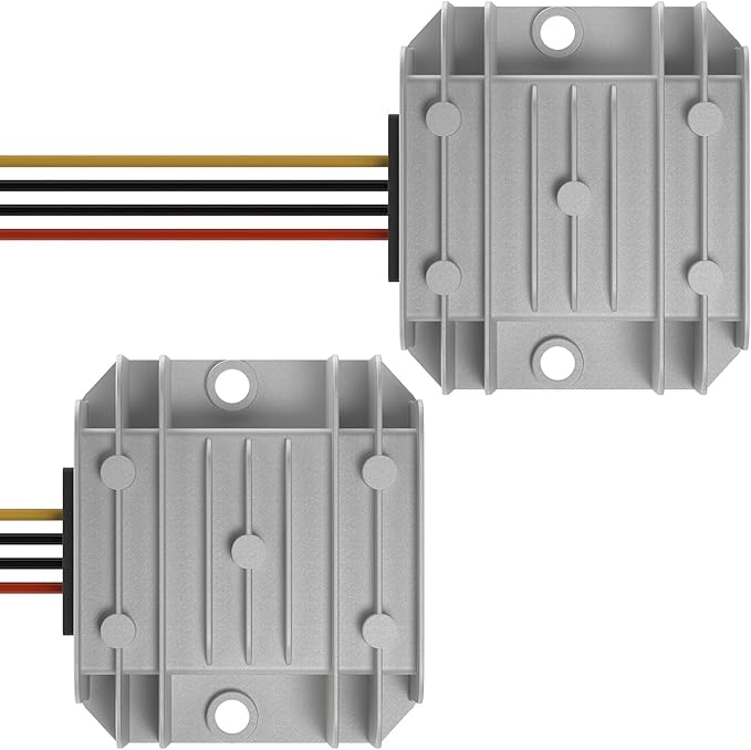 DROK Waterproof DC to DC Buck Converter Pack of 2 - Step Down Converter 11-90V to 5V 6A Voltage Regulator, 12V 24V 36V 48V 60V 72V Power Supply