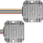 DROK Waterproof DC to DC Buck Converter Pack of 2 - Step Down Converter 11-90V to 5V 6A Voltage Regulator, 12V 24V 36V 48V 60V 72V Power Supply