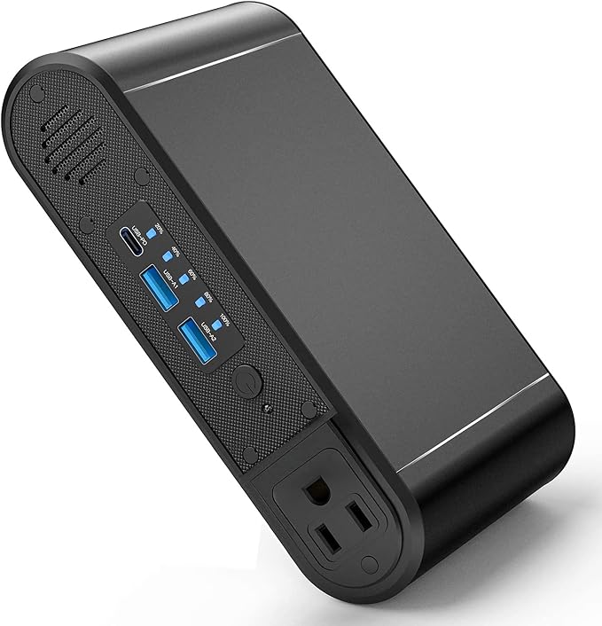 Power Bank with AC 150W,Portable Laptop Charger,31200mAh External Battery for Laptop,PD 65W Type-C,Compatible for Outdoor RV Camping Travel Emergency Backup Home
