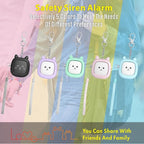 Personal Safety Alarm, VIGOROAD 5 Pack Loud 130dB Siren Emergency Panic Alarm with LED Light, Easy Pull Pin Keychain Self-Defense Security Alarm for Women, Seniors, Kids