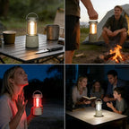 Lepro 1100LM Battery Powered LED Camping Lantern, Waterproof Tent Light with 5 Light Modes, Camping Essentials, Portable Lantern Flashlight for Camping, Emergency Light, Power Outage, Not Rechargeable