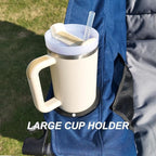 Bolosy Oversized Camping Chair Portable Folding Camping Chairs with Side Pocket Cup Holder and Carry Bag Heavy Duty Outdoor Camping Chairs for Adults, Fishing, Sports, Trip, Support 500lbs, Blue