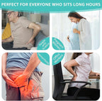 Inflatable Travel Seat Cushion for Airplane - Portable Air Cushion for Long Flights, Tailbone Pain Relief - Ergonomic Support for, Office Chair, Car, Wheelchair, Stadium