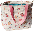 ESVAN Original Floral Tote Bag Large Shoulder Bag with Multi Pockets for Gym Travel Beach Daily Bags
