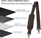 Taygeer Replacement Bag Strap, Universal Adjustable Shoulder Strap Belt with Hook Breathable Non-Slip Pad, Fit Luggage Canvas Tool Satchel Makeup Handbag Duffle Bag Briefcase, Brown