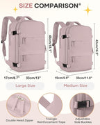 coofay Large Travel Backpack For Women Men Airline Approved Carry On Backpack Flight Approved Waterproof Sports Backpack Casual Daypack Hiking Backpack