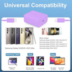 45W Super Fast Charger USB C Android Phone Type C Charger Fast Charging Block with 10FT Cord for Samsung Galaxy S26/S26 Ultra/S26+/S25 Ultra/S25/S24 Ultra/S24/S23 Ultra/S22/S21/S20/Note 10, Purple
