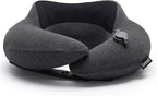 Keemall Inflatable Neck Pillow, Premium Travel Neck Pillow for Airplane Headrest Sleep - 3rd Generation, Double Comfort Plane Pillow for Long Flight