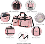 MAXTOP Gym Bag for Women Men Travel Duffle Bag Large Capacity Carry On Weekender Overnight Bag With Shoe Compartment Gym Tote Dry Wet Separation Duffel Bag for Travel