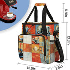 Coffee Maker Travel Bag Compatible with Keurig K-Mini or K-Mini Plus, Single Serve Coffee Brewer Carrying Case with Multiple Pockets for K-Cup Pods, Storage Bag With Shoulder Strap(Bag Only)