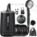 Portable Shower for Camping Essentials: 10000mAh Rechargeable Battery Powered Shower, IPX8 Waterproof Camp Shower Pump, 5-Speed Outdoor Shower with LED Display, Camping Gifts for Men, Dog Bath, Hiking