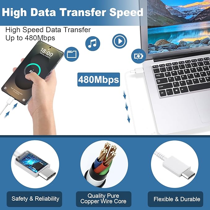 USB C Charger,25W Super Type C Fast Charging & 6.6FT USB C Charger Cable for Samsung Galaxy S26/S25/S25 Ultra/S25+/S24/S24 Ultra/S24+/S23/S23 Ultra/S23+/S22/S22 Ultra/S22+/S21/S21Ultra/S20/Note 10/20