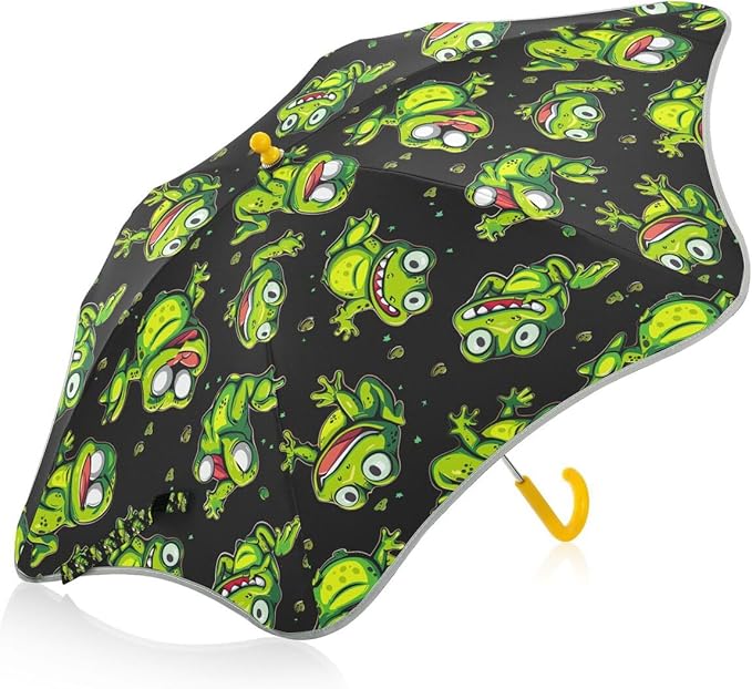 ALAZA Kids Umbrella Stick Umbrellas Cute Umbrella for Boys Girls Toddler UV/Sun Rain Windproof