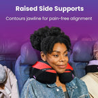 Cabeau Travel Neck Pillows for Airplanes The Neck's Evolution, TNE S3 Supportive Memory Foam Design for Long Haul Flights Attachable Seat Straps and 360 Support (Cairo Tan)