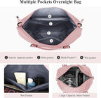 HYC00 Travel Duffel Bag,Carry-on Overnight Weekender Bags for Women,Sports Tote Gym Bag with Wet Pocket