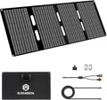 ELECAENTA 60W Portable Solar Panel for Power Station, USB C & USB A and DC 18V Output, IP68 Waterproof, Foldable ETFE Solar Charger, Compatible with iPhone Samsung Camping Hiking Outdoor