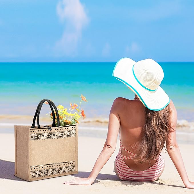 Trifabricy Beach Bag, Large Beach Bag for Women, Woven Straw Beach Tote Bag Waterproof, Weaving Swim Gym Shopping Travel Bag