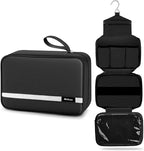 Maliton Toiletry Bag for Men & Women Travel Toiletry Bag Hanging Toiletry Bag Hygiene Bag with 4 Compartments Waterproof Bathroom Shower Bag for Traveling(Black)