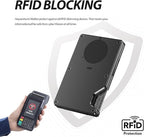 Air Wallet,Minimalist Wallet With Built In Airtag Chip, Rfid Blocking Credit Card Holder,Slim Wallet For Men,Compatible With Apple Find My Ios Only,Detachable Money Clip (Minimalist, Black)