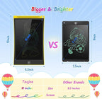 TECJOE 10 Inch 2 Pack LCD Writing Tablet, Colorful Doodle Board Drawing Tablet for Kids, No Mess Toddler Travel Learning Toys, Christmas Birthday Gifts for 3 4 5 6 7 8 Year Old Boys Girls Preschooler