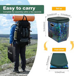 Ann Katy Upgrade XL Portable Toilet for Adults, Extra Large Portable Travel Floding Toilet, Camping Tall Toilets with Lid for Adults and Kids Compact Potty for Car,Hiking,Beach and Camping