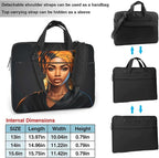 Laptop Bag Case African Women Computer Messenger Shoulder Bag Laptop Sleeve Briefcase