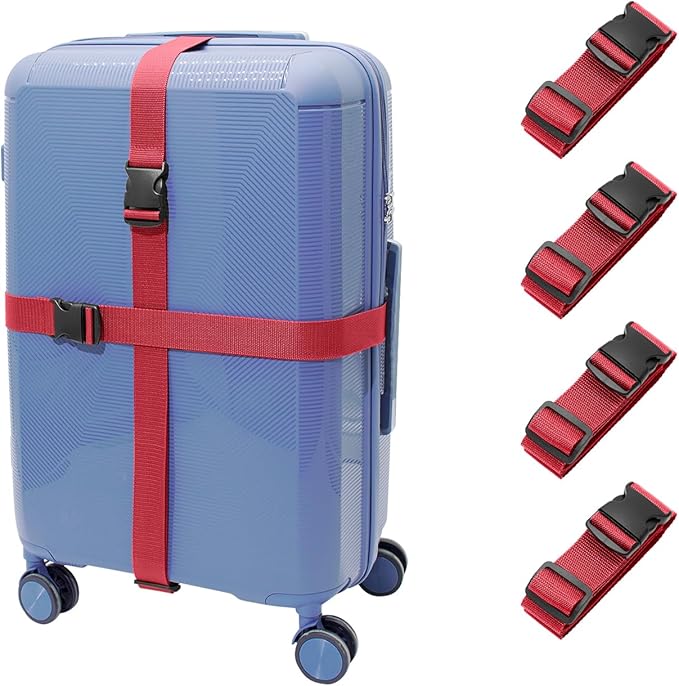 Luggage Straps 2-80Red
