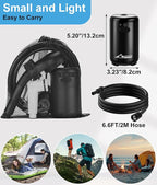2026 Upgraded Portable Shower for Camping, 8000mAh Rechargeable Camping Shower with Fahrenheit Display, 10 Gear Switching, IPX8 Waterproof, Ideal for Outdoor Camping, Travel, Car Washing, Pet Bathing