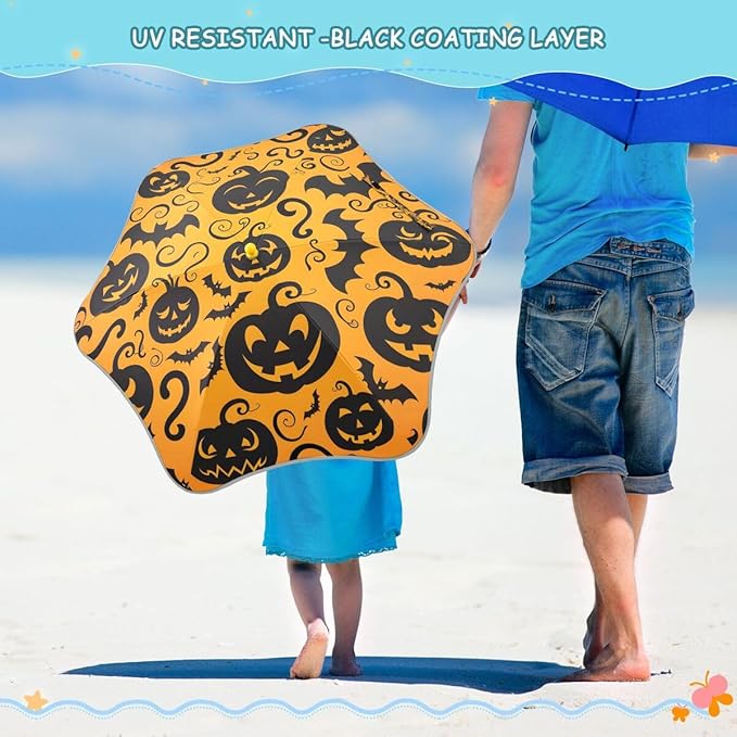 ALAZA Kids Umbrella Stick Umbrellas Cute Umbrella for Boys Girls Toddler UV/Sun Rain Windproof