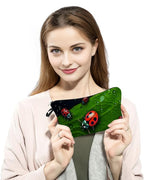 Ladybug Makeup Bag for Women Travel Cosmetic Organizer Bag Teacher Appreciation Gifts Small Zipper Toiletry Bag
