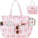 Bluboon Waterproof Beach Tote Pool Bags for Women Ladies Extra Large Carry On Bag With Wet Compartment for Weekender Travel