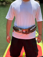 Automatic Inflatable Belt Pack Water Sports Jacket Waist Belt PFD for SUP Paddleboarding Fishing Boating Kayaking（fit 80-330 lbs） (Green camouflage)