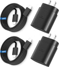 Super Fast Charger Type C, 25W USB C Wall Charger Fast Charging for Samsung Galaxy S26 Ultra/S26/S26+/S25 Ultra/S25/24 Ultra/S24/S23 Ultra/S22 Ultra with 6.6FT Long Android Type C Charger Cable 2Pack