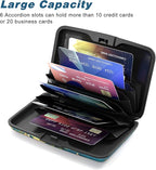 Credit Card Holder, Mini Aluminum Card Wallet RFID Blocking Slim Metal Hard Card Case for Women Men, Almond Blossom