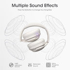 YUMONDEAR Bluetooth Headphones Over Ear, 80 Hrs Playtime Wireless Headphones with ENC Mic, Deep Bass EQ, Foldable Comfort for Travel, Gym & Commuting, Stocking Stuffers