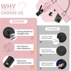 Seniny Windproof Travel Umbrella, Automatic Umbrellas for Rain, Portable & Compact Umbrellas for Backpack, Strong UV for Protection, Folding Small Sun Umbrella for Car, Walking