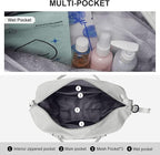 HYC00 Travel Duffel Bag,Carry-on Overnight Weekender Bags for Women,Sports Tote Gym Bag with Wet Pocket