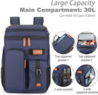 BAGPARKK Insulated Cooler Backpack,33/45 Cans Multifunctional Double Deck Leakproof Cooler Bag with Sternum Strap,Large Capacity Lightweight Travel Camping Beach Backpack