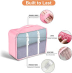 8 Set Packing Cubes for Suitcase, Packing Cubes for Carry on Suitcases, Luggage Organizer for Travel Essentials, Large Mesh Luggage Bag for Suitcases