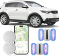 Tracker Device for Vehicles,GPS Car Tracker Works with Apple Find My(iOS Only),Anti-Lost Car Locator,Mini Hidden Car Tracker with Magnetic Case (White,2PCS)