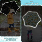 ALAZA Kids Umbrella Stick Umbrellas Cute Umbrella for Boys Girls Toddler UV/Sun Rain Windproof
