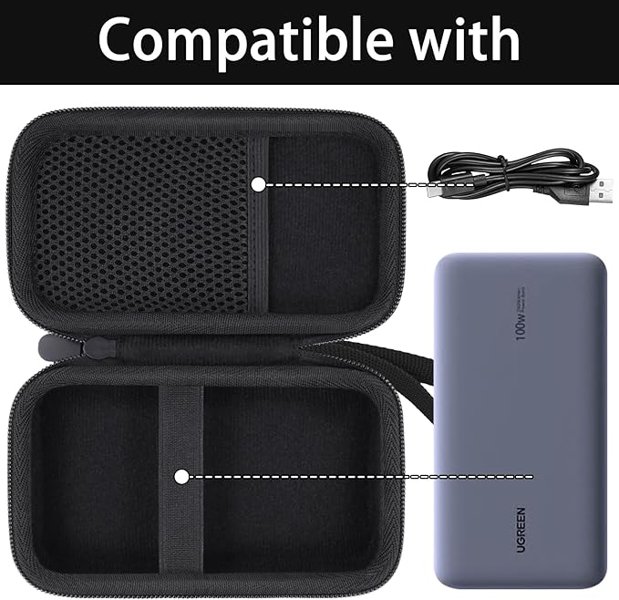 Hard Portable Travel Case Compatible with UGREEN Power Bank 20000mAh 100W Portable Charger,Case Only