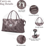 HYC00 Travel Duffel Bag,Carry-on Overnight Weekender Bags for Women,Sports Tote Gym Bag with Wet Pocket